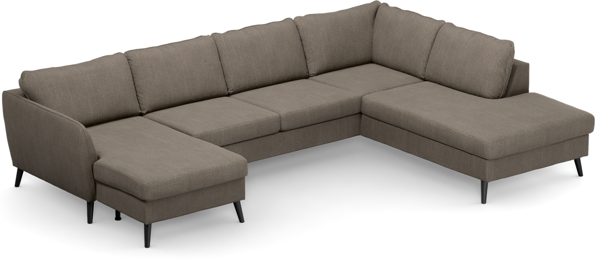 County 3-sits soffa med schäslong vänster och divan höger view 2