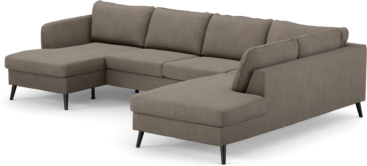 County 3-sits soffa med schäslong vänster och divan höger view 3