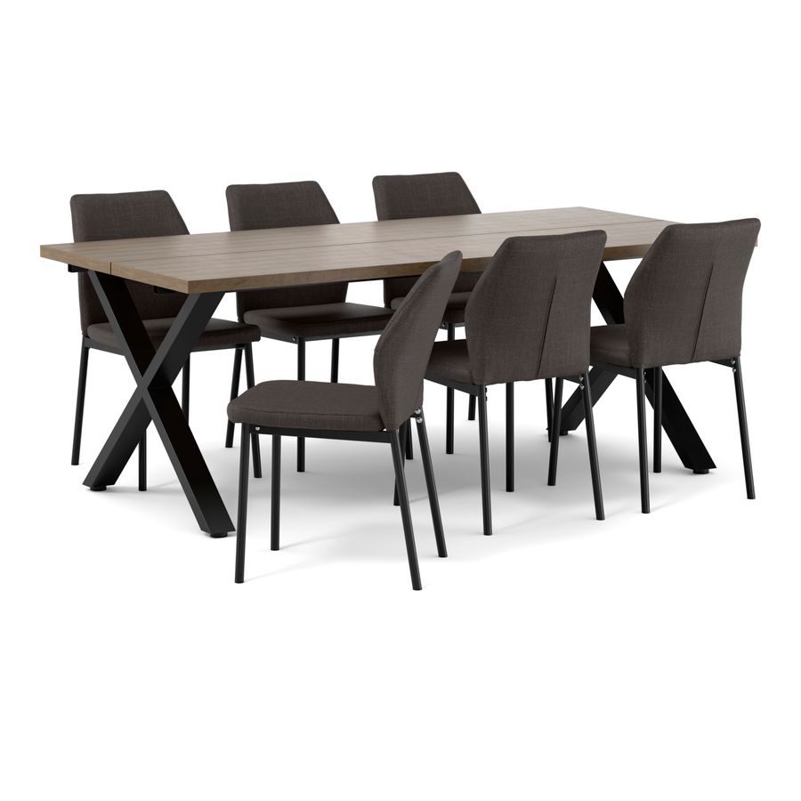 Veneto Matgrupp med 6 stolar Delta