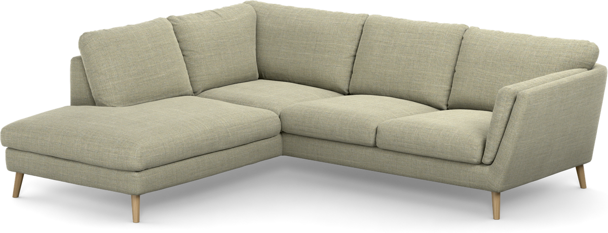 Madison 2-sits soffa med divan vänster view 3