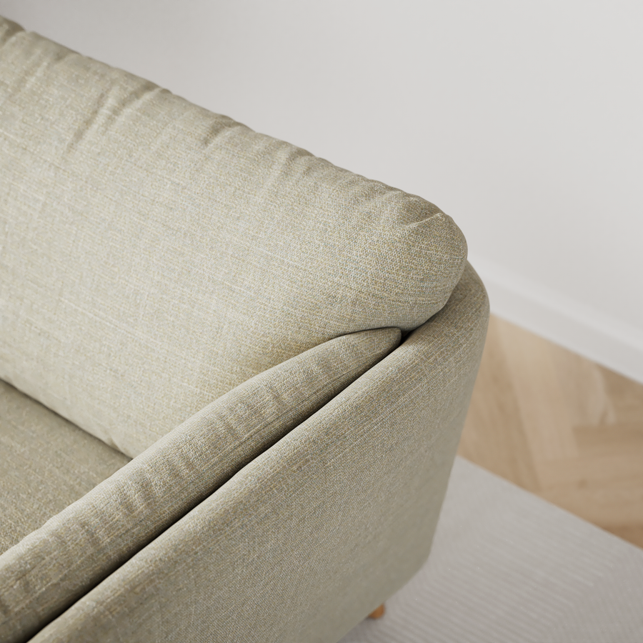 Madison 2-sits soffa med divan vänster view 6