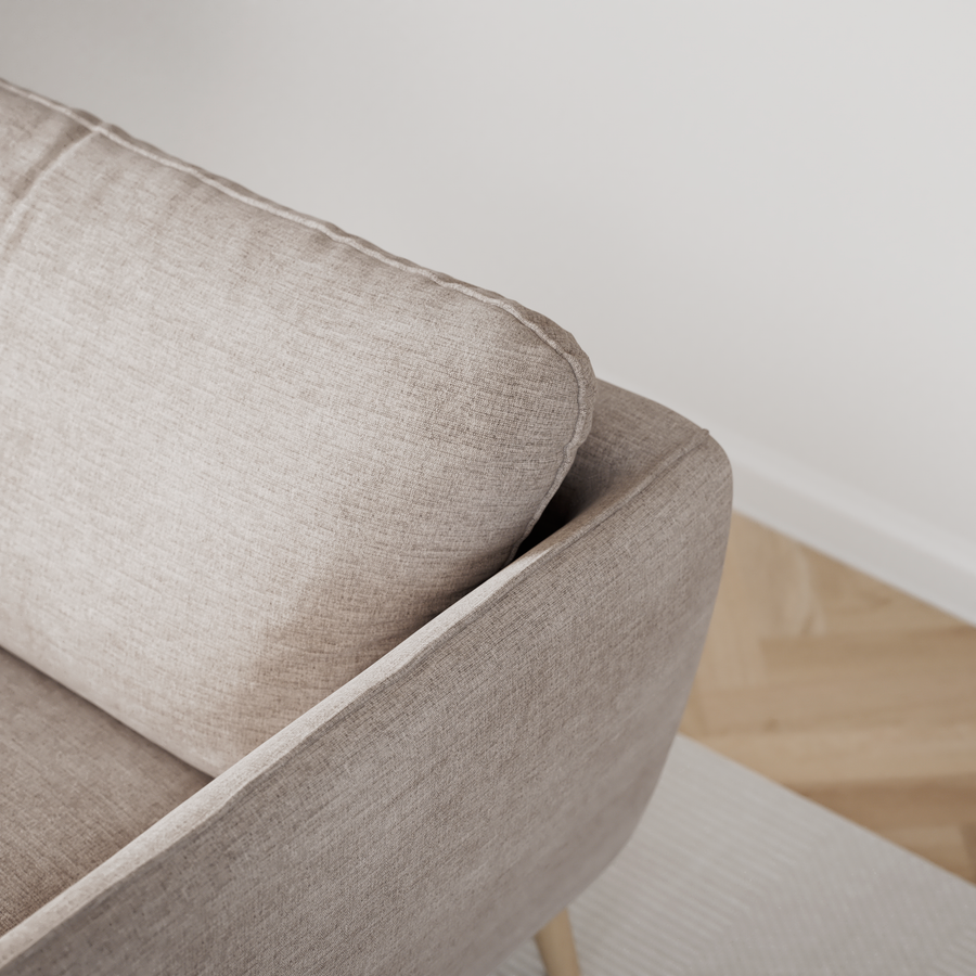 Madison 2-sits soffa med divan höger view 4