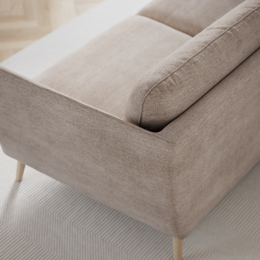 Madison 2-sits soffa med divan höger view 6