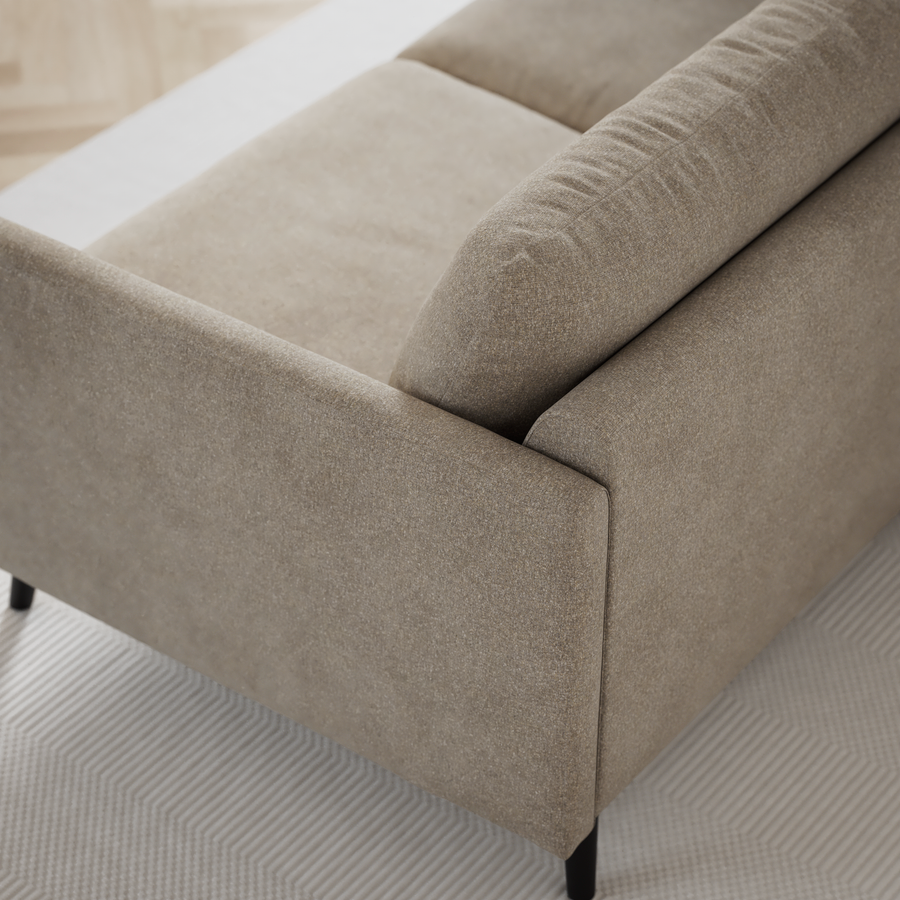 Madison Lux 2-sits soffa med divan vänster view 8