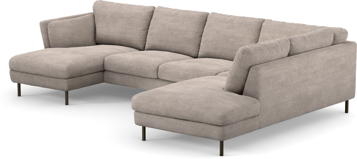 Madison 2-sits soffa med schäslong vänster och divan höger view 3