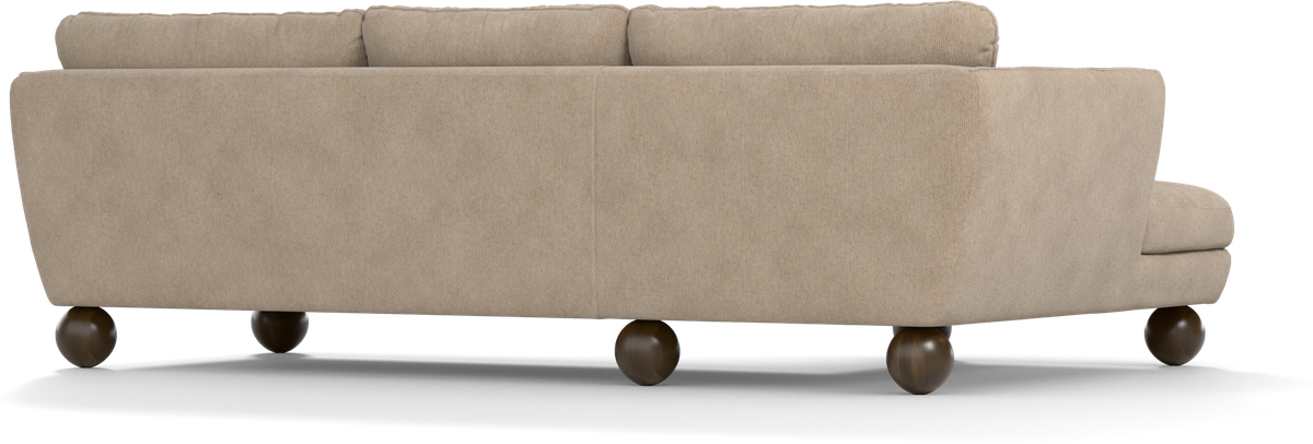 Madison Lux 2-sits soffa med schäslong vänster view 3