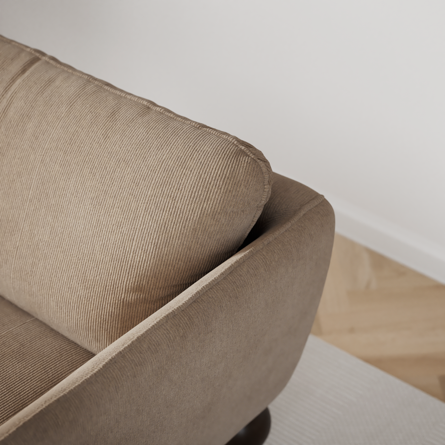 Madison Lux 2-sits soffa med schäslong vänster view 5