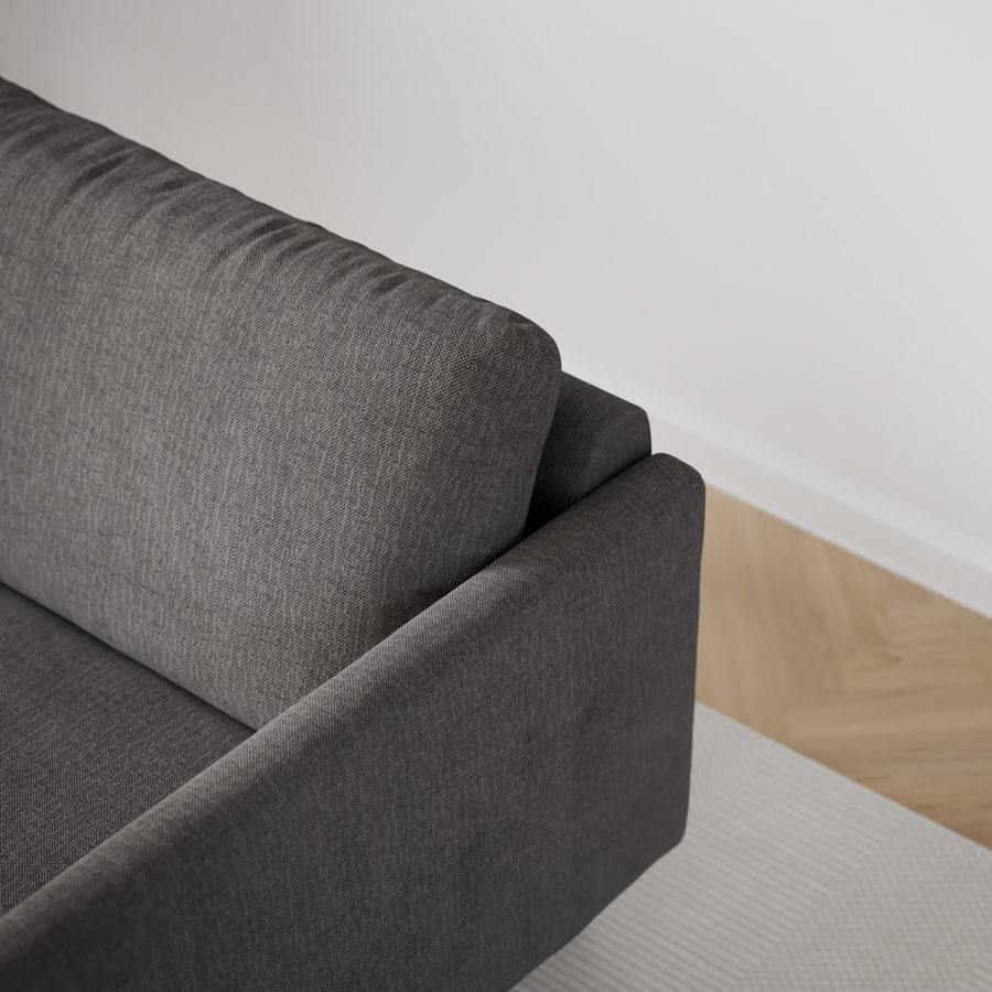 Madison 2-sits soffa med schäslong höger view 6