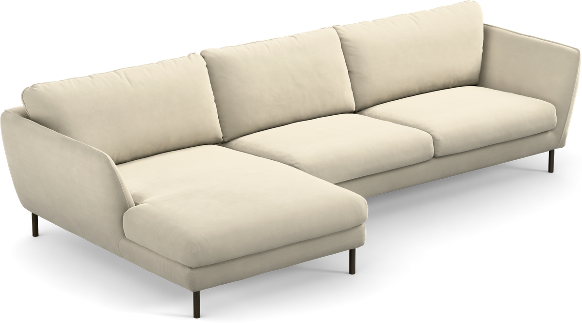 Madison Lux 3-sits soffa med schäslong vänster view 2