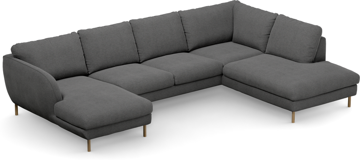 Madison Lux 2-sits soffa med schäslong vänster och divan höger view 2