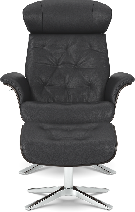 Timeout Fåtölj och fotpall pikérad view 2