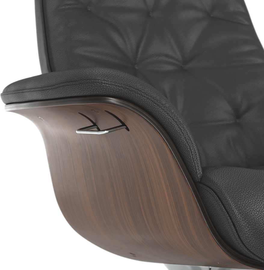 Timeout Fåtölj och fotpall pikérad view 4