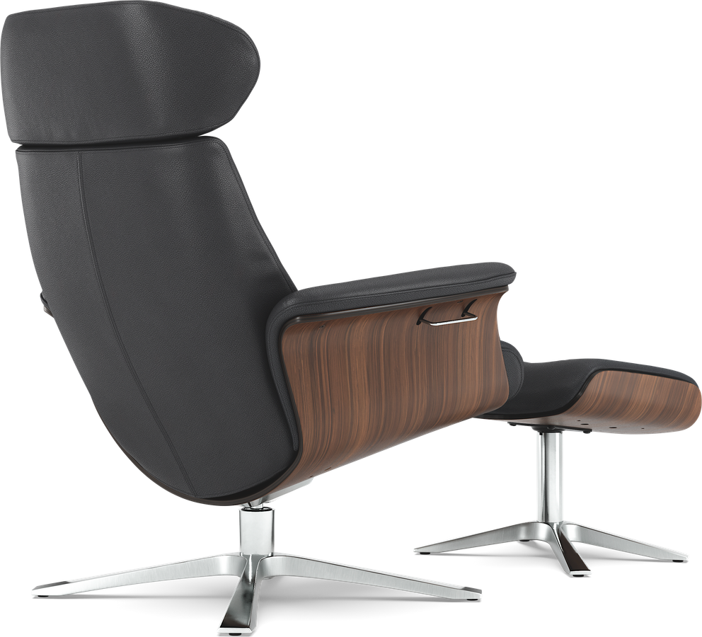 Timeout Fåtölj och fotpall pikérad view 5