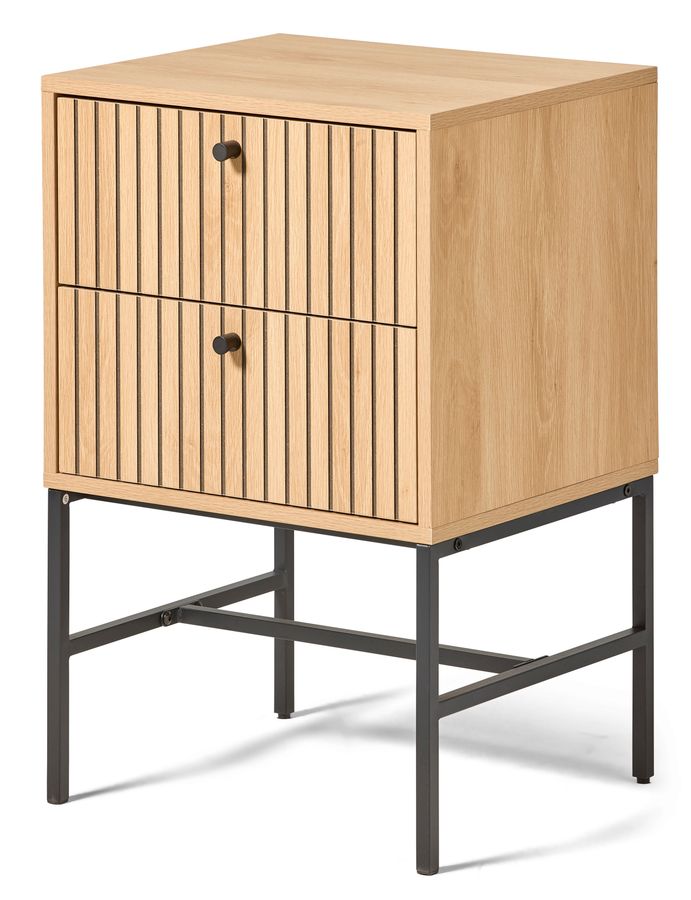 Tino Sängbord med 2 lådor