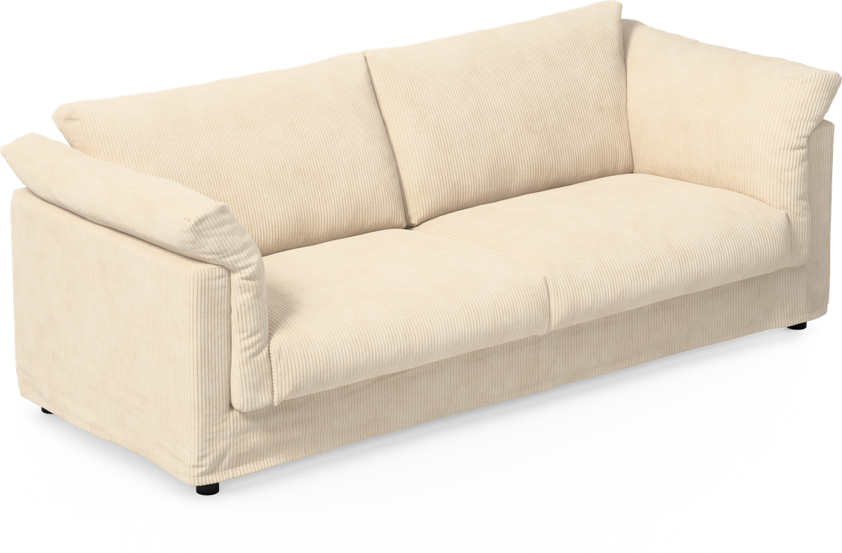 Cherrie 3-sits soffa med kappa view 2