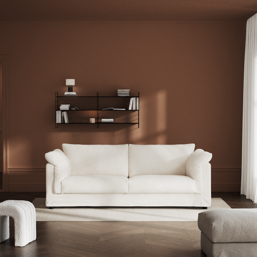 Cherrie 3-sits soffa med kappa view 5