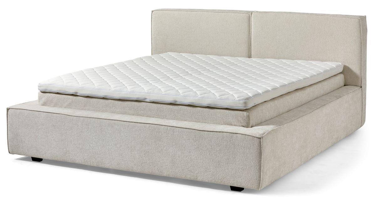 Delux Sign Sängram inkl. gavel med resårkassett Delux Dream och bäddmadrass Sense dubbelsäng