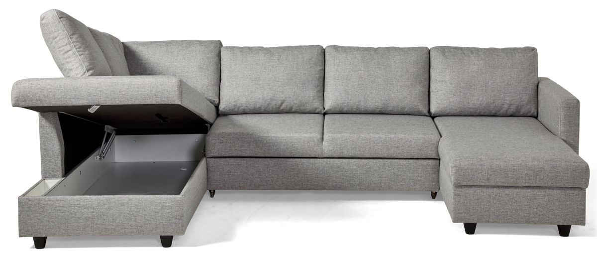 Skaftö Bäddsoffa med divan vänster och schäslong höger view 3