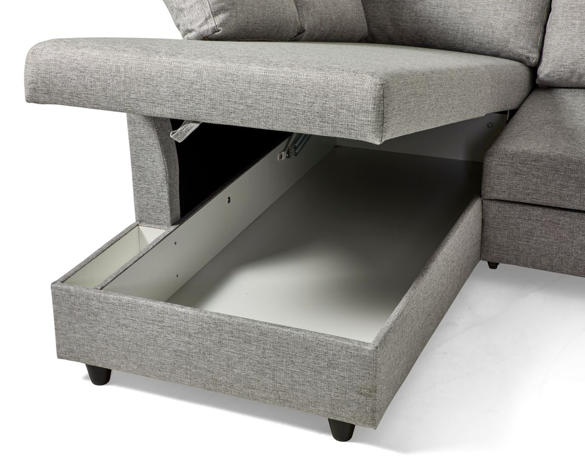 Skaftö Bäddsoffa med divan vänster och schäslong höger view 8