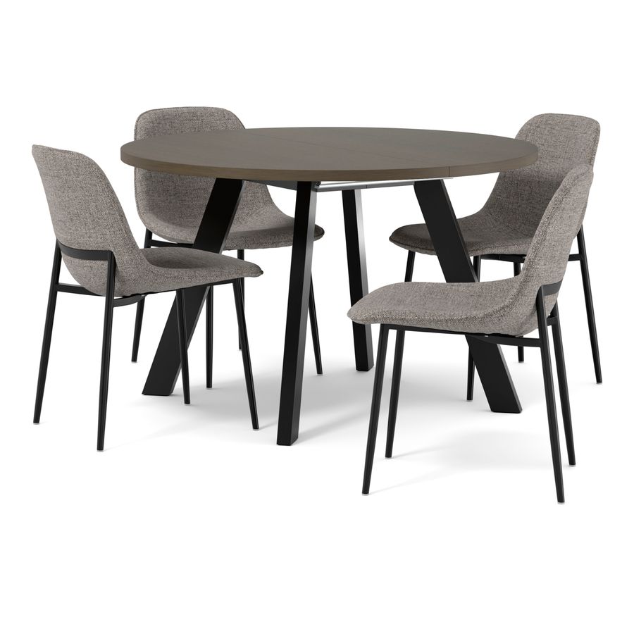 Nomad Matgrupp med 4 stolar Melic