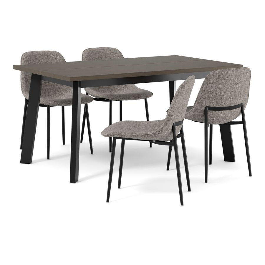 Nomad Matgrupp med 4 stolar Melic