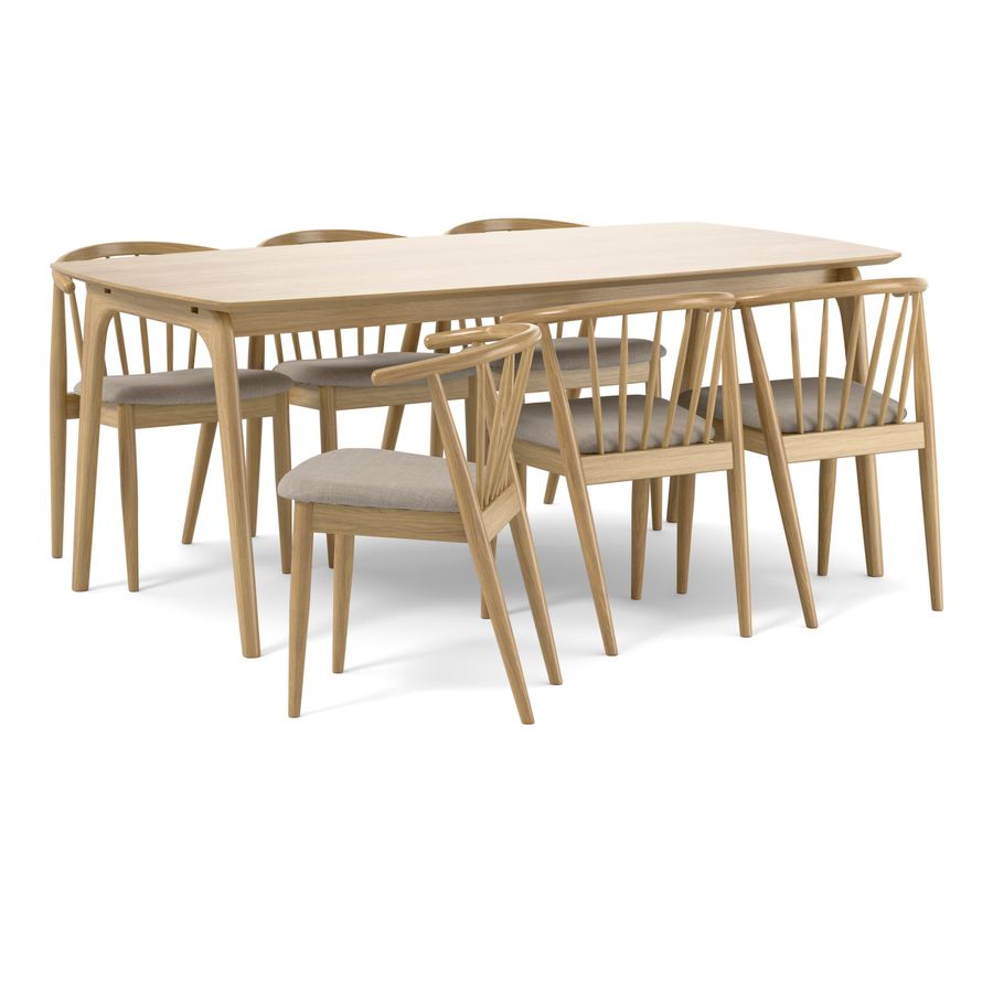 Nashua Matgrupp med 6 stolar Sixten