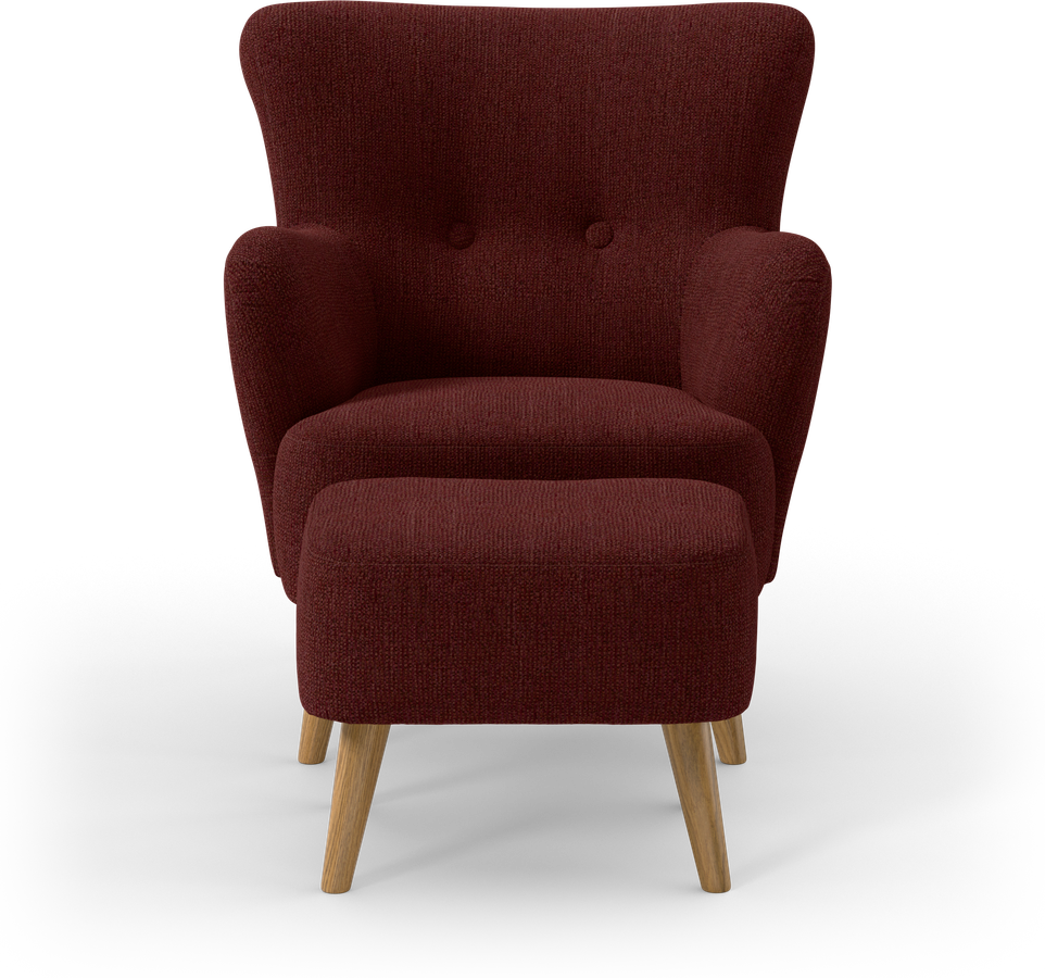 Timmy Fåtölj med fotpall view 2