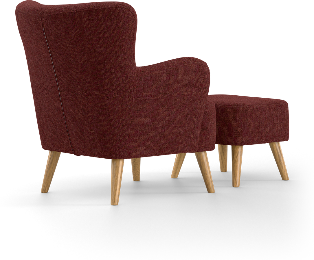 Timmy Fåtölj med fotpall view 4