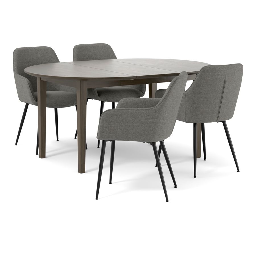 Ekerö Matgrupp med 4 karmstolar Milla view 2