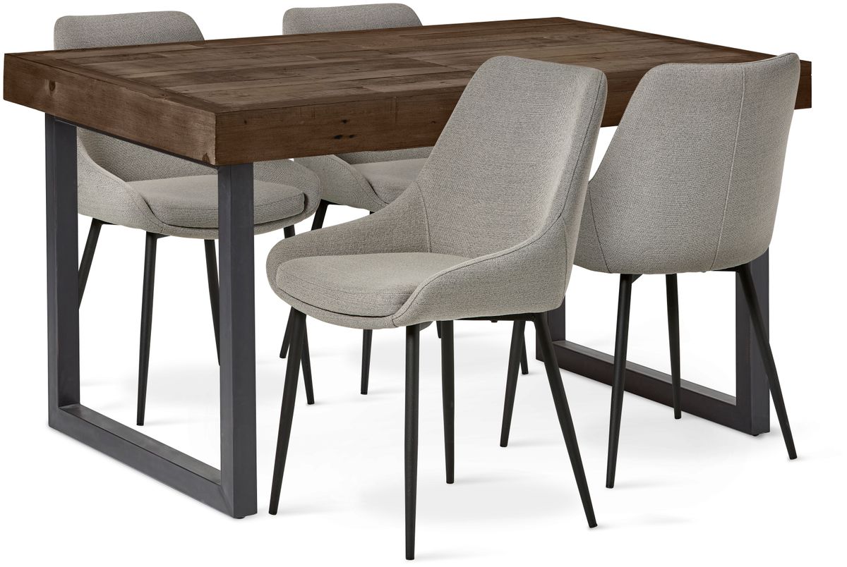 Woodenforge Matgrupp med 4 stolar Leon