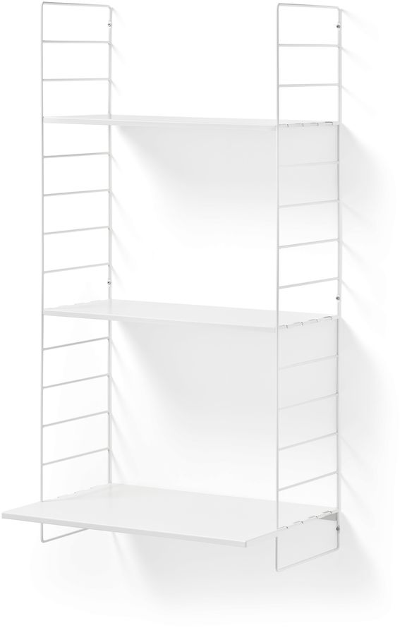 Wera Vägghylla byggbar med skrivbordsdel