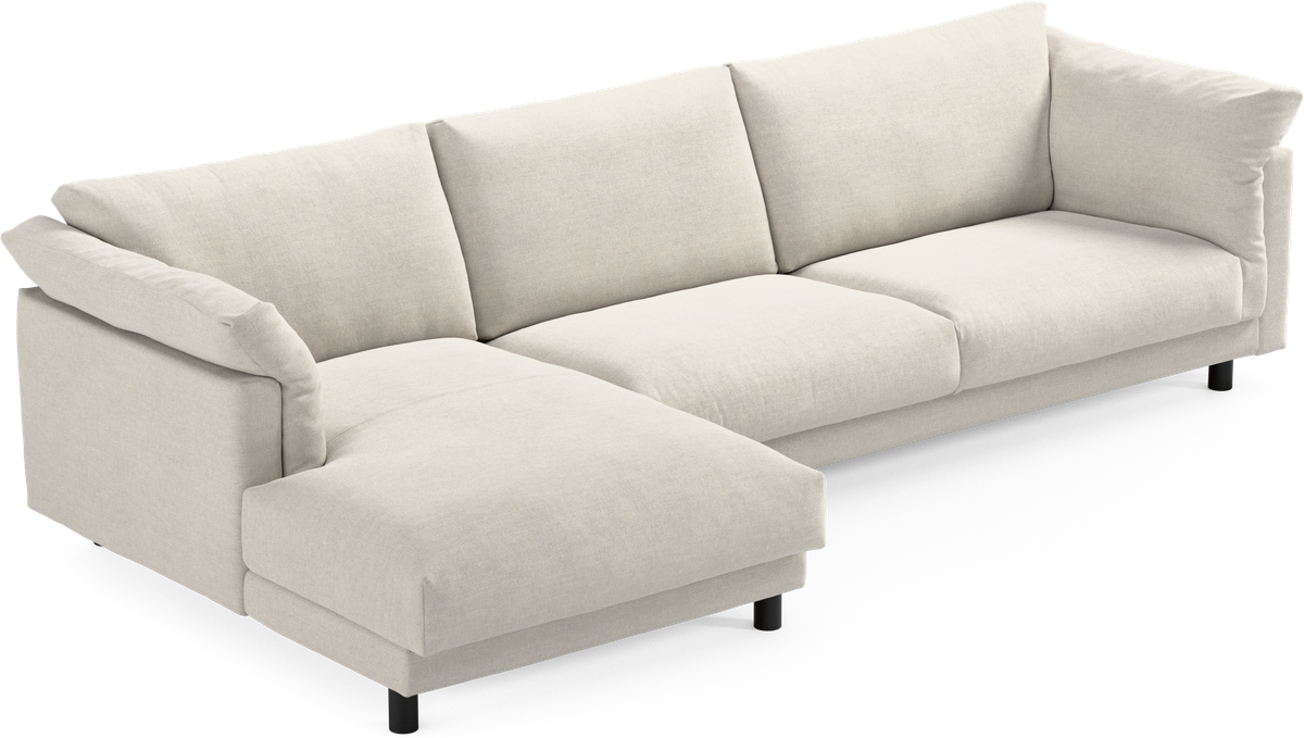 Cherrie 3-sits soffa med schäslong vänster view 2