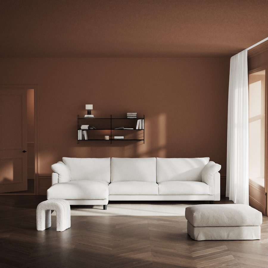 Cherrie 3-sits soffa med schäslong vänster view 5