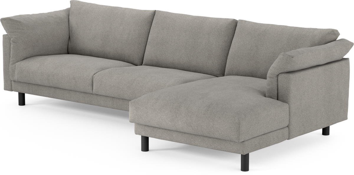 Cherrie 3-sits soffa med schäslong höger view 3