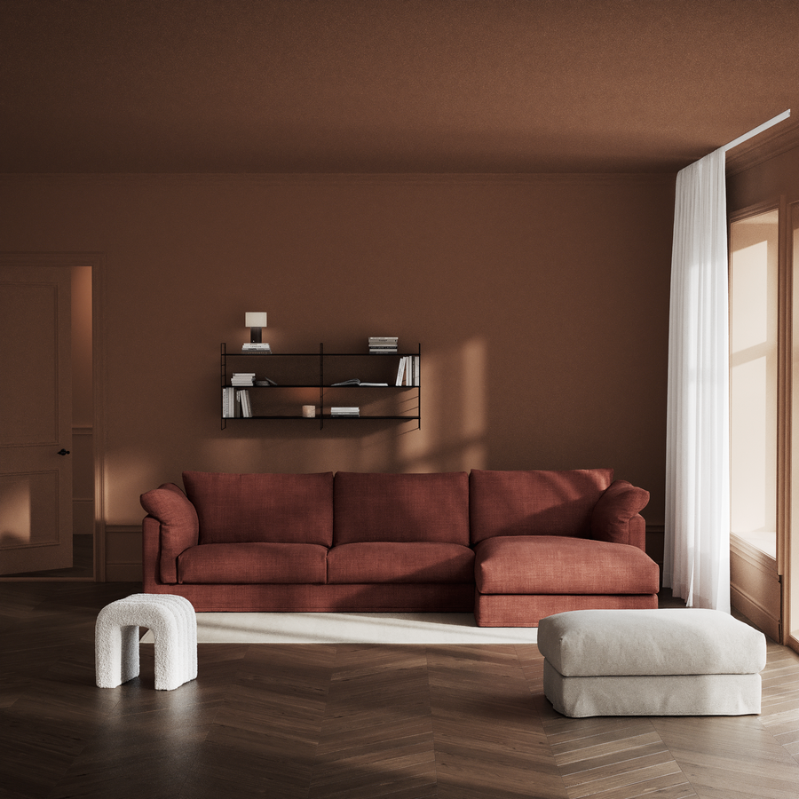 Cherrie 3-sits soffa med schäslong höger view 5