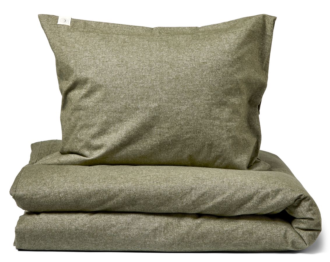 Majken Påslakanset i garnfärgad bomullsflanell