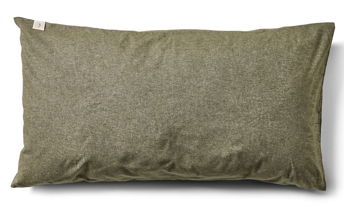 Majken Örngott till hotellkudde i garnfärgat bomullsflanell