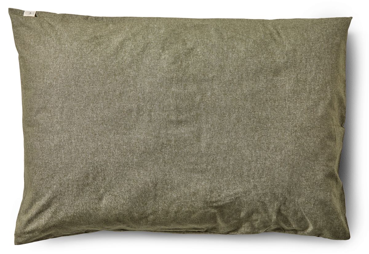 Majken Örngott till hotellkudde i garnfärgat bomullsflanell