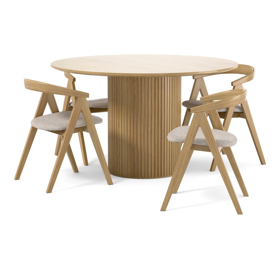 Astrid Matgrupp med 4 stolar Arvid