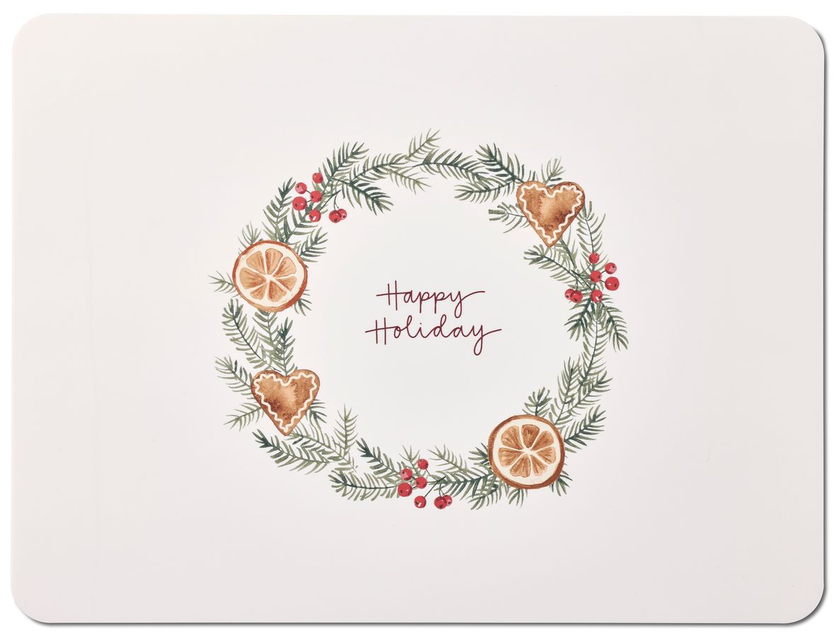 Happy holiday Tablett i plast