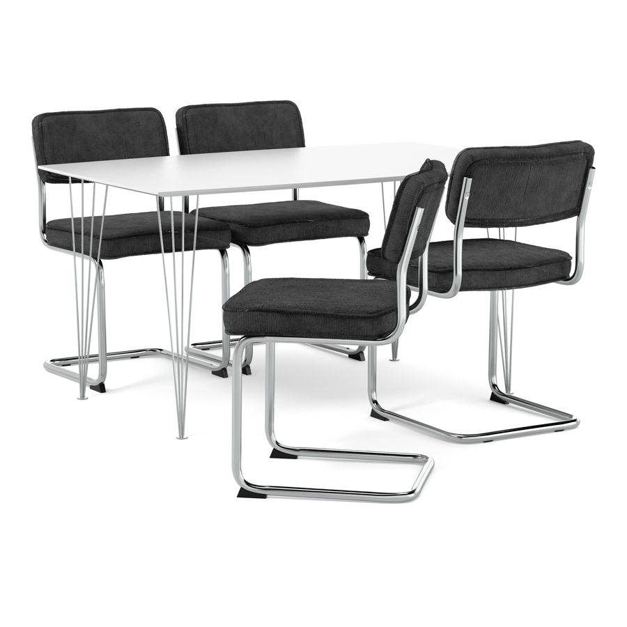 Plaine Matgrupp med 4 stolar Merano