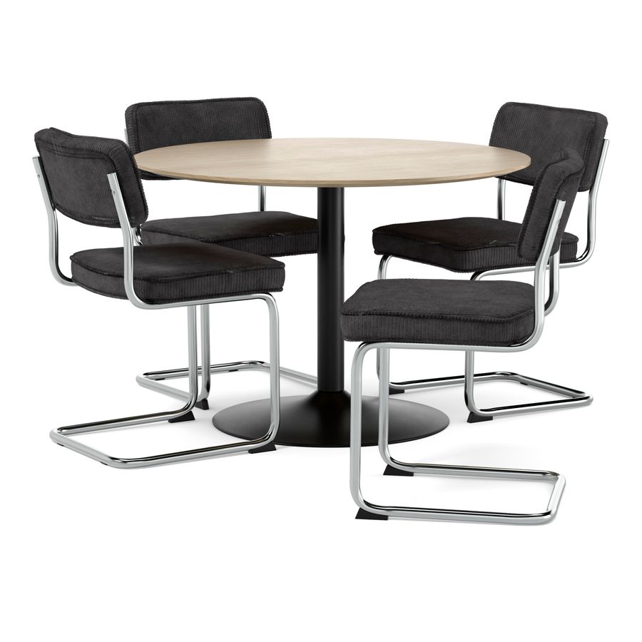 Plaine Matgrupp med 4 stolar Merano