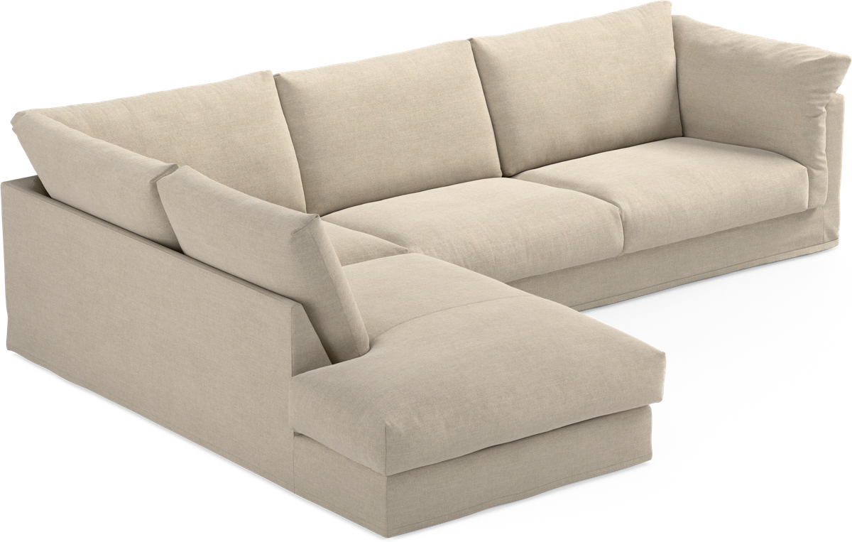 Cherrie Klädsel 3-sits soffa med divan vänster view 2