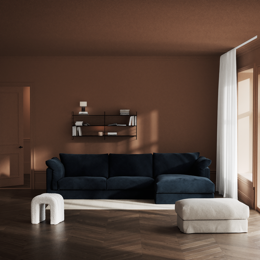 Cherrie Klädsel 3-sits med schäslong höger view 2