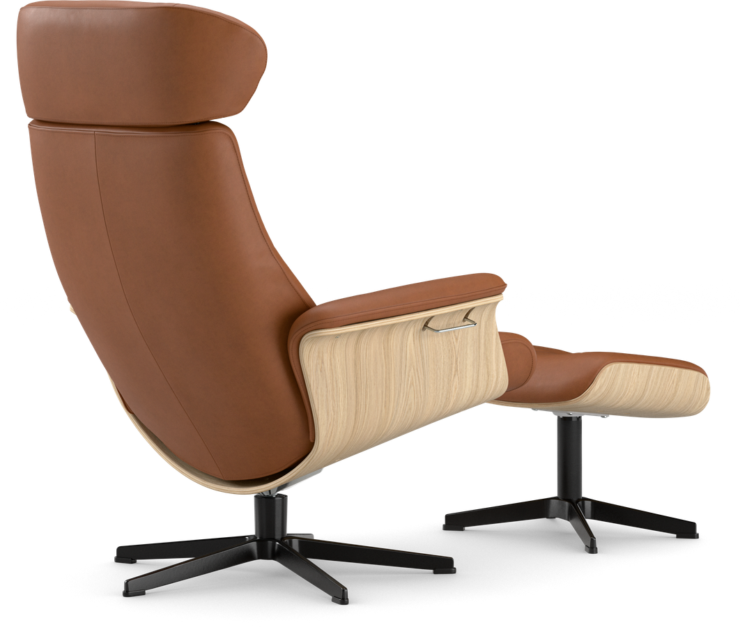 Timeout XL Fåtölj och fotpall pikérad view 2