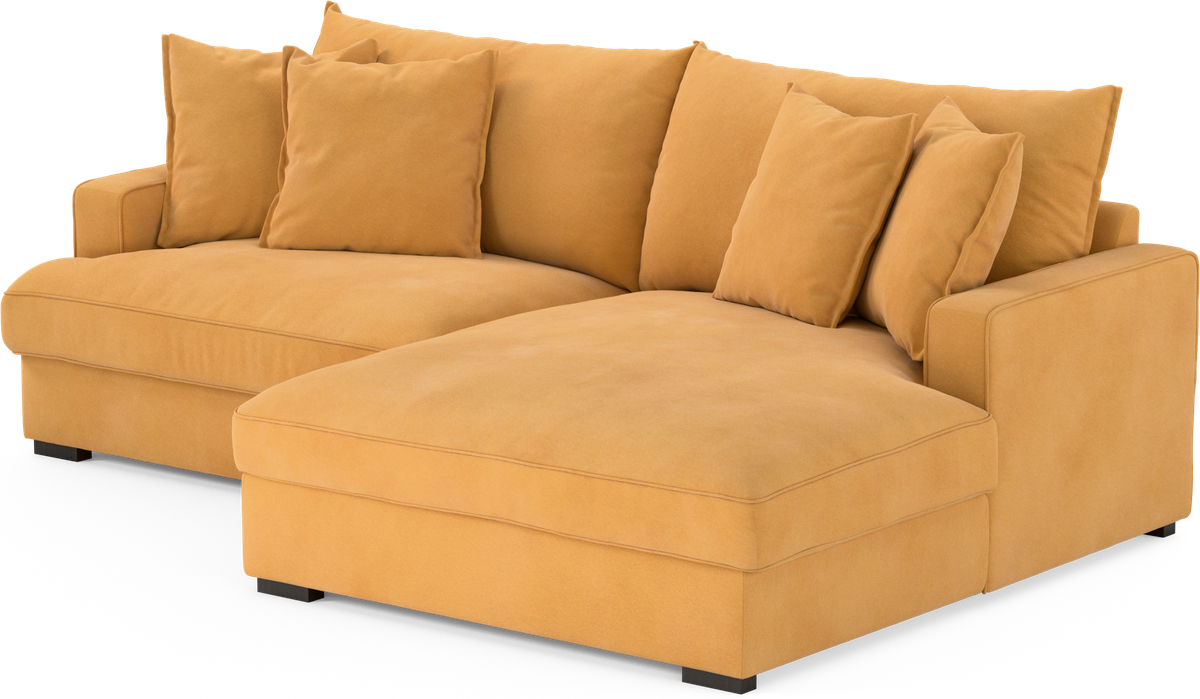 Mila 2-sits soffa med schäslong XL höger view 2