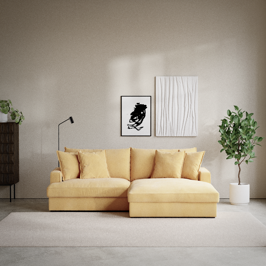 Mila 2-sits soffa med schäslong XL höger view 4