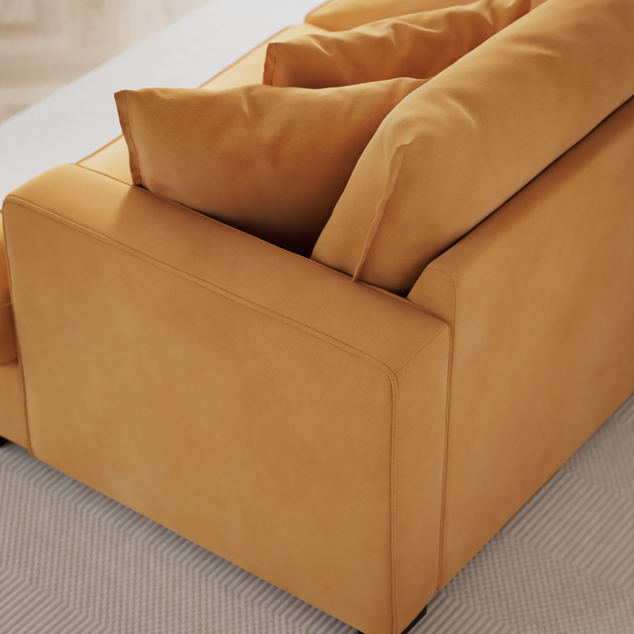 Mila 2-sits soffa med schäslong XL höger view 8