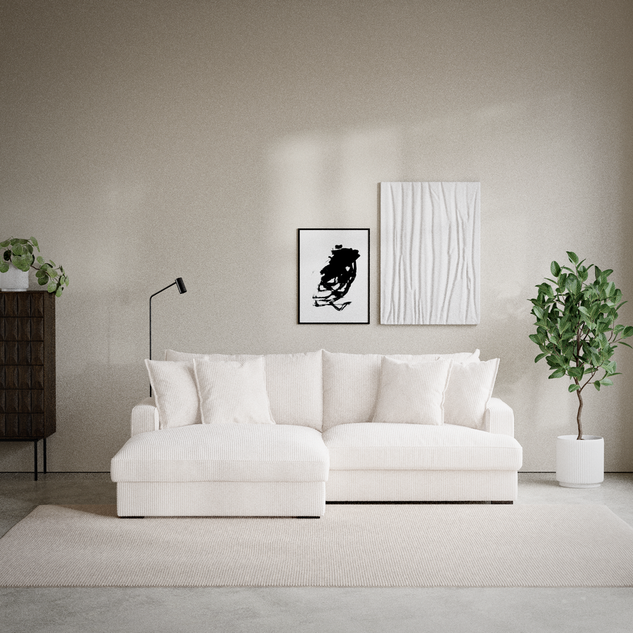 Mila 2-sits soffa med schäslong XL vänster view 5