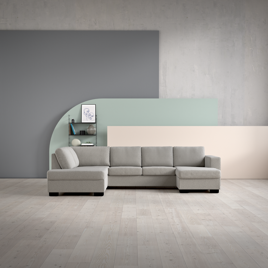 Nevada 3-sits soffa med divan vänster och schäslong höger view 2